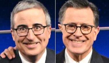 John Oliver Salutes Stephen Colbert With The Most R-Rated Send-Off