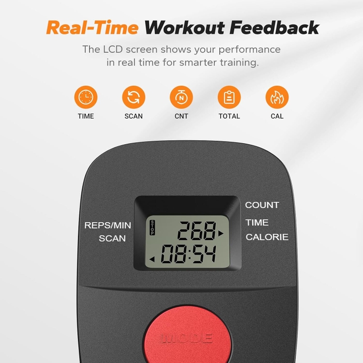 This ab workout machine also features an LCD for workout feedback.