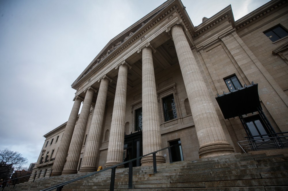 The exterior of the Manitoba Legislature is seen in Winnipeg on Wednesday, Nov. 6, 2024. THE CANADIAN PRESS/John Woods