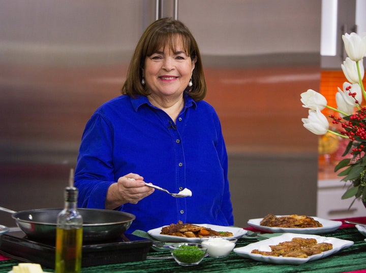 Ina Garten doing a cooking demo on “Today” in 2017.
