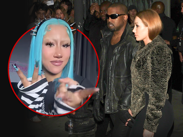 main kanye west bianca censori north west backgrid tiktok 2