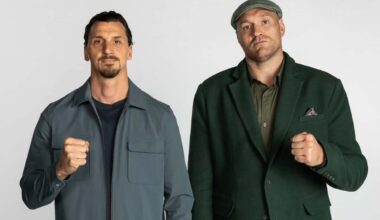 Zlatan Ibrahimovic and Tyson Fury (via Instagram)