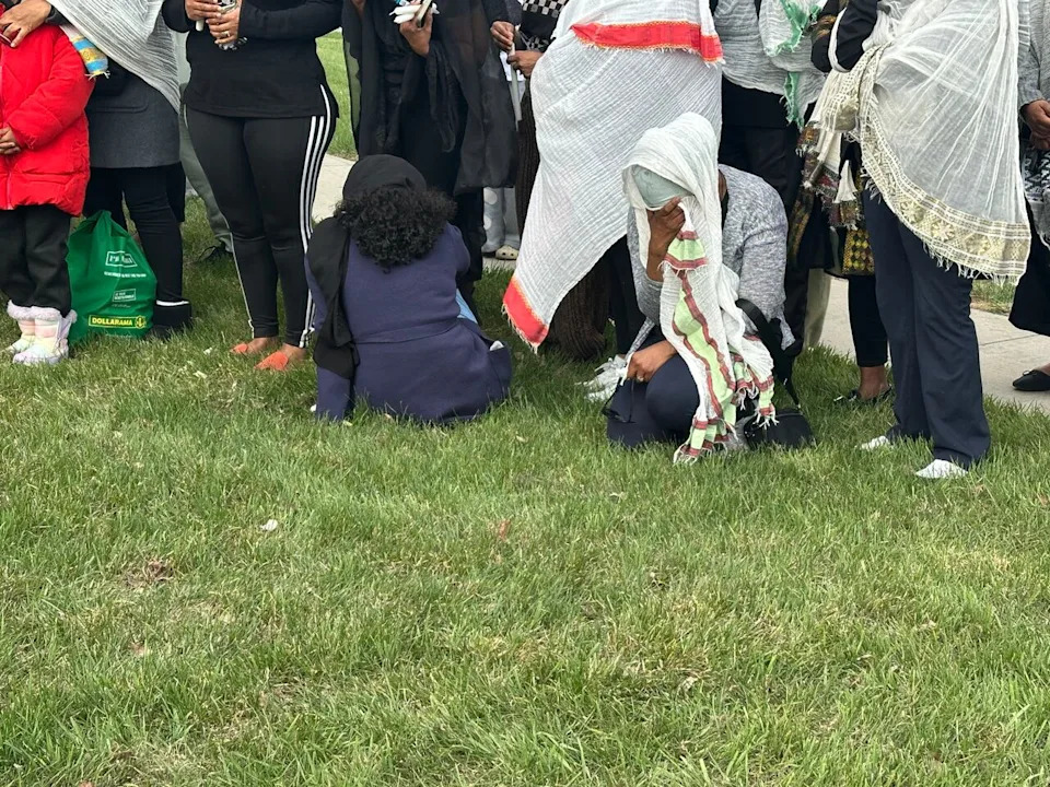 It was a night filled with emotion as members of the community grieved the two young children, a five-year-old boy and his three-year-old sister.