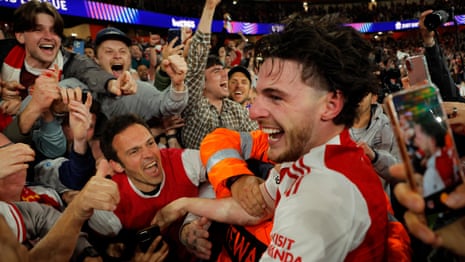 Arsenal players and Arteta hail 'incredible night' after reaching Champions League final – video