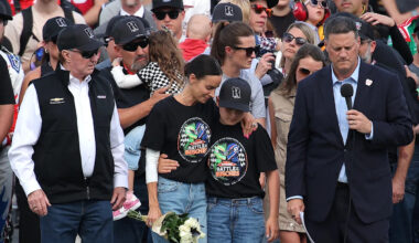 NASCAR pays tribute to Kyle Busch at Coca-Cola 600 with his widow, Samantha, children, parents and brother, Kurt