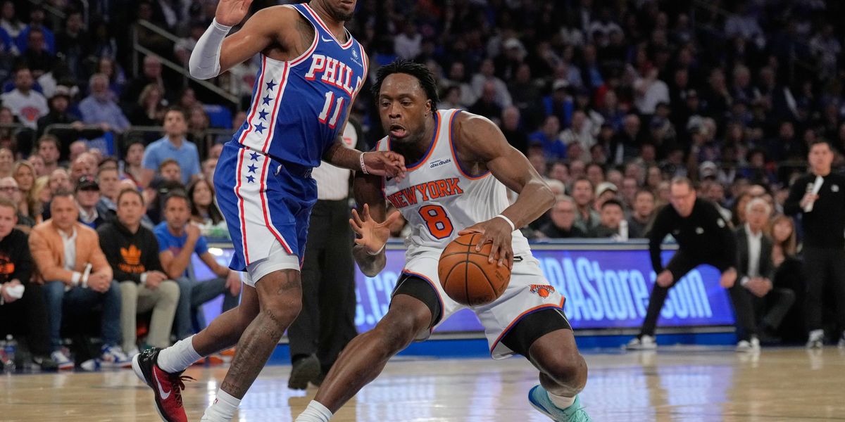 OG Anunoby is questionable for Game 3 and day to day with a strained hamstring, AP source says
