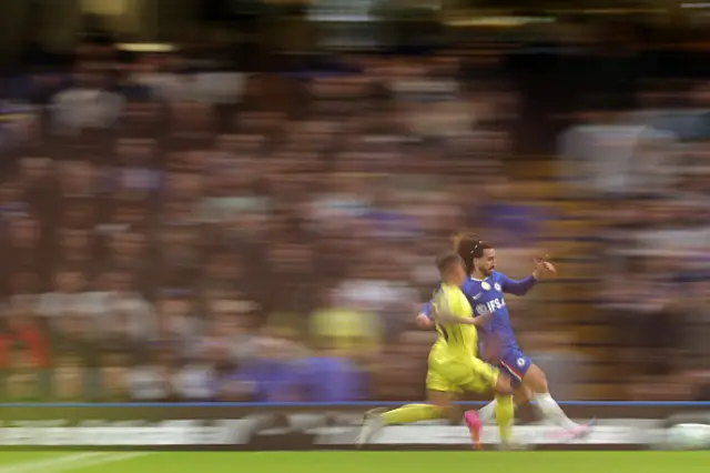 Marc Cucurella runs with the ball