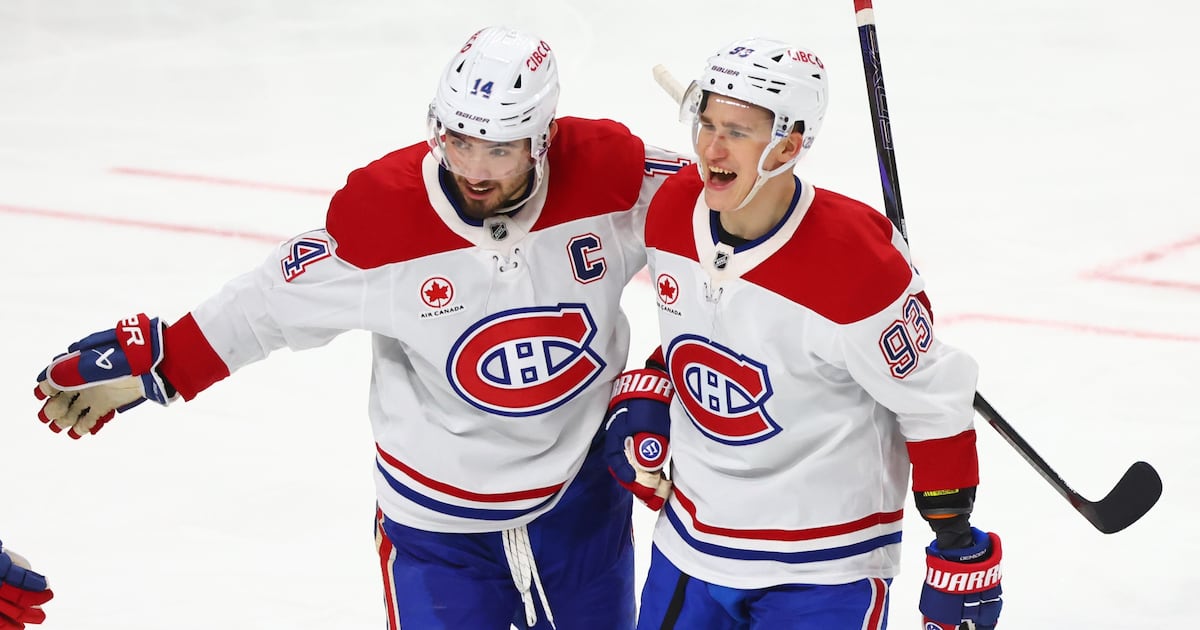 Cole Caufield, Nick Suzuki score as Montreal Canadiens overwhelm Buffalo Sabres to take pivotal Game 5