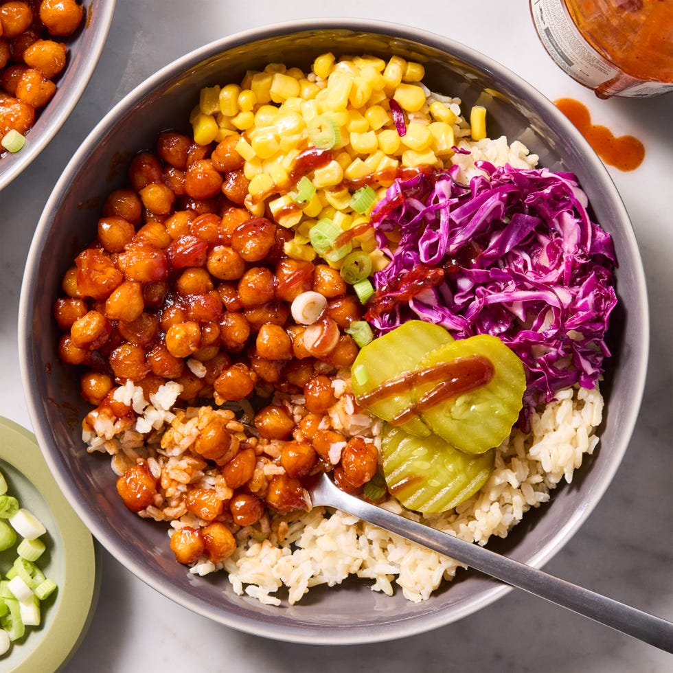 bbq chickpea protein bowls