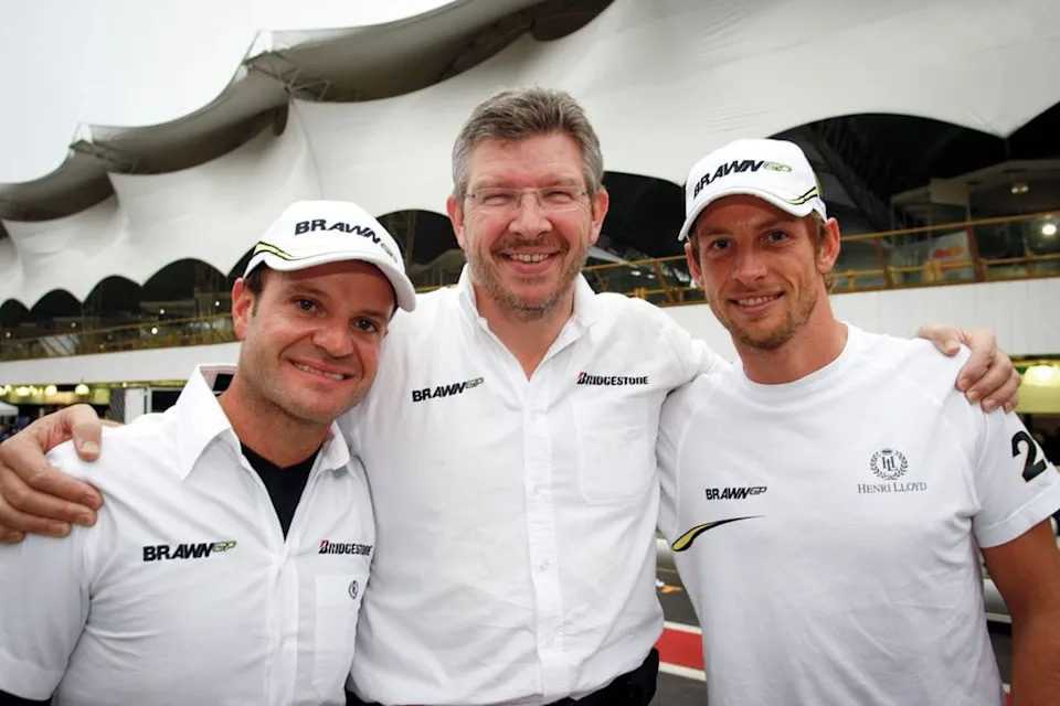 Rubens Barrichello, Brawn GP, Jenson Button, Brawn GP, Ross Brawn, Brawn GP Team Principal