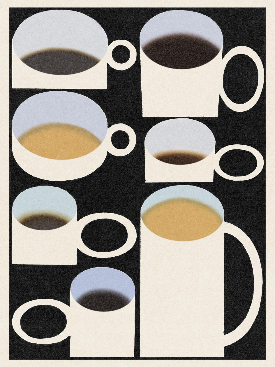 Coffee, personal work. Digital drawing. 2026