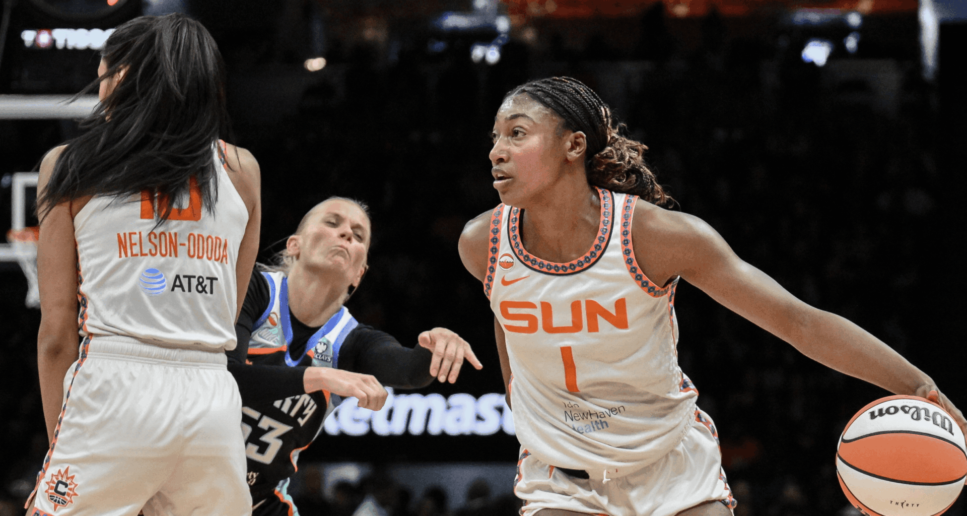 Diamond Miller of the Connecticut Sun WNBA