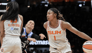 Diamond Miller of the Connecticut Sun WNBA