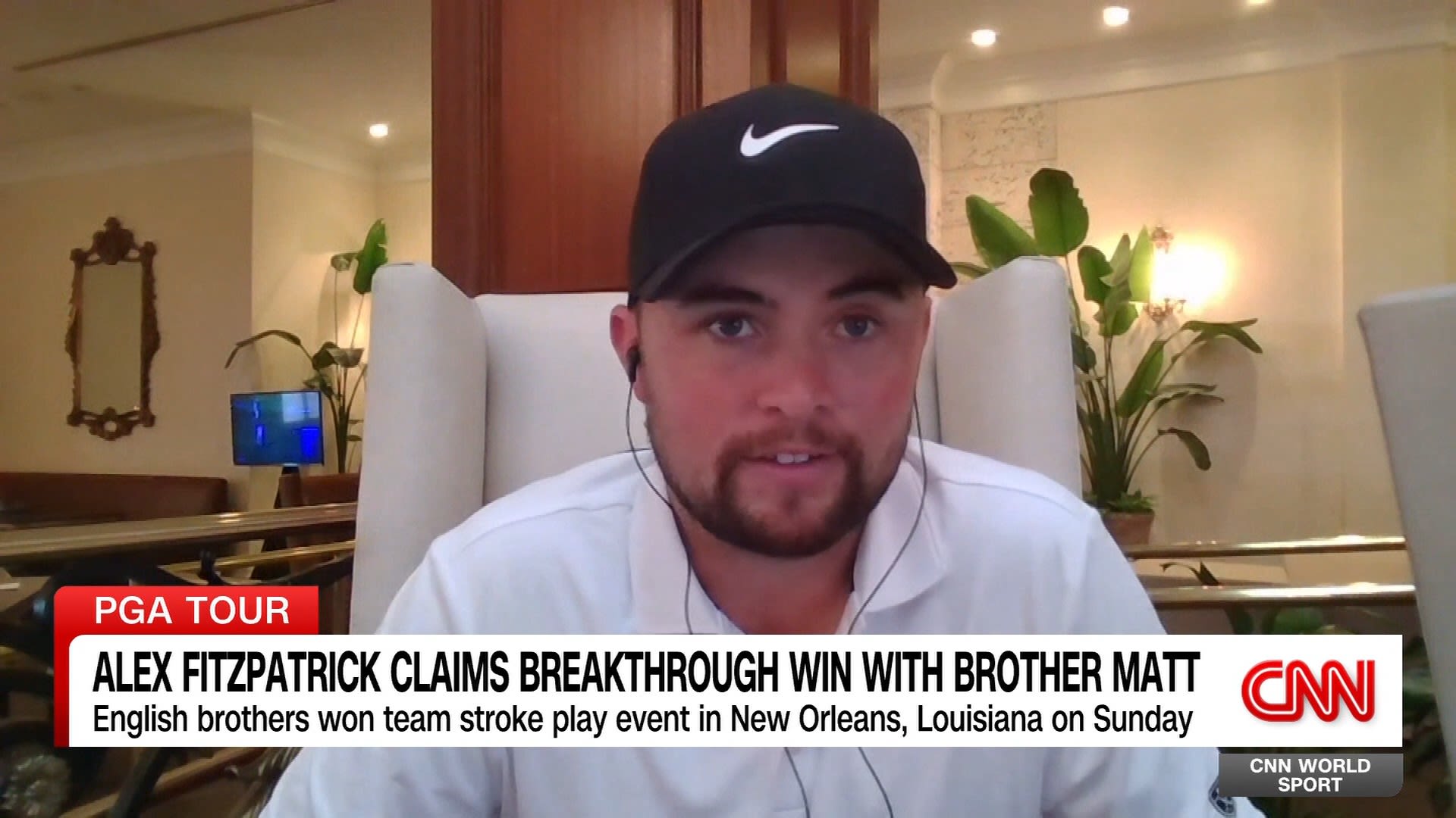 <p>CNN World Sport's Patrick Snell speaks with English golfer Alex Fitzpatrick about the emotional victory he shared with his brother Matt at the Zurich Classic in New Orleans, Louisiana.</p>