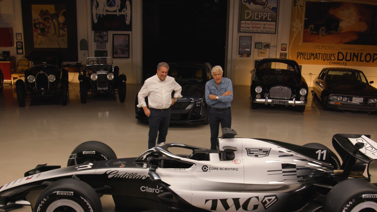 Cadillac F1 Car Lands in Jay Leno’s Garage as GM Explains Why It Chose Cadillac Over Corvette