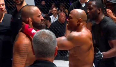 49-year-old Yoel Romero breaks rival's jaw in TKO victory