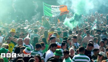 Police criticise Celtic over failure to plan title party for fans