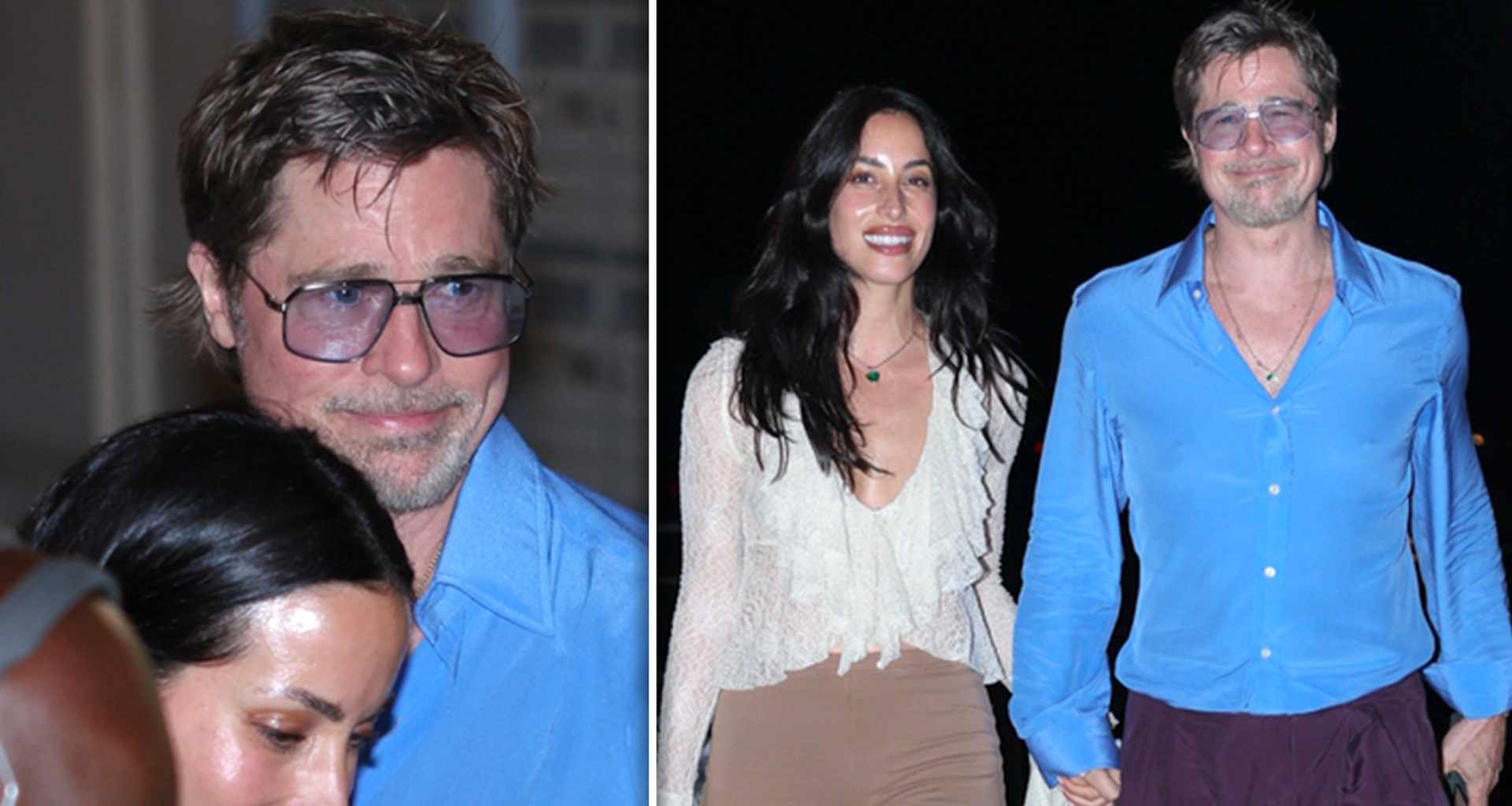 Brad Pitt & Ines de Ramon Grinning in Paris After His Son Drops 'Pitt' Last Name