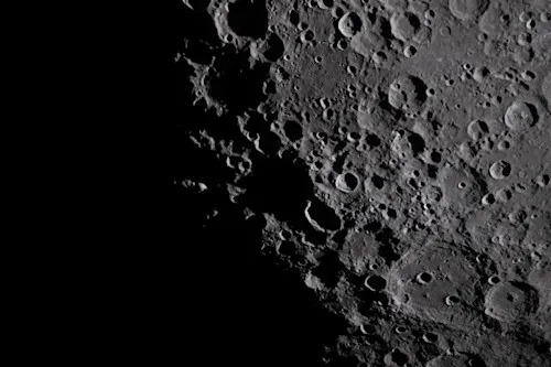 Craters along the lunar terminator - Artemis 2 - ART002-E-24753