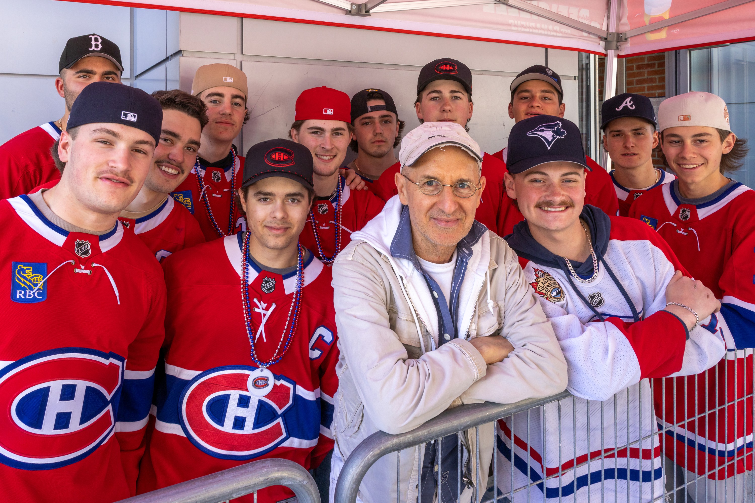 A group of Montreal Canadiens fans.