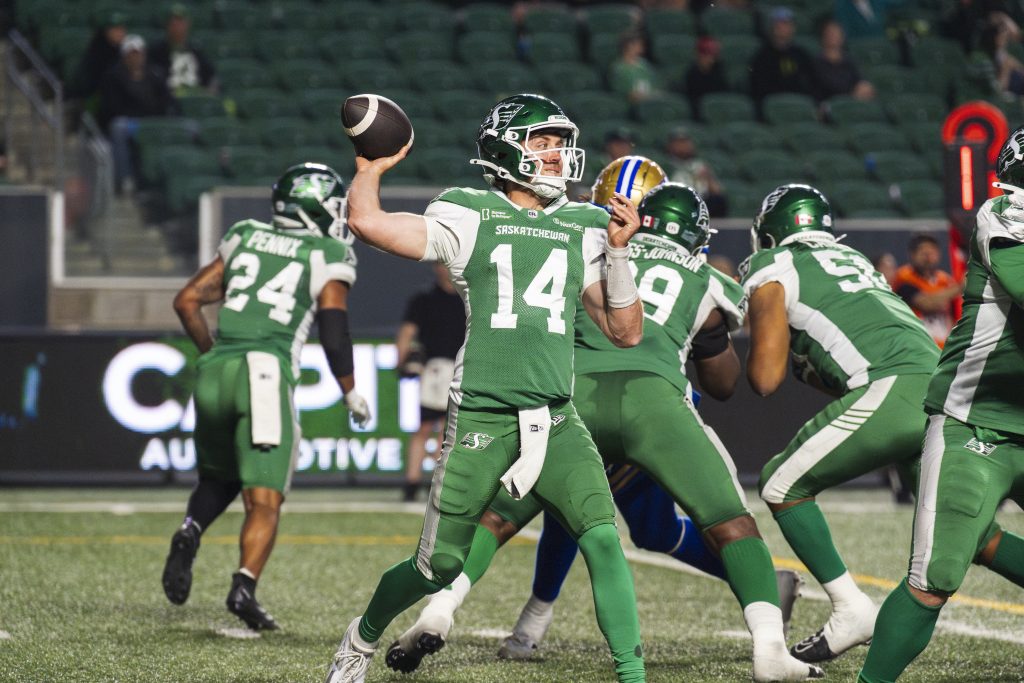 Saskatchewan Roughriders give QB Jack Coan start in preseason opener versus Calgary