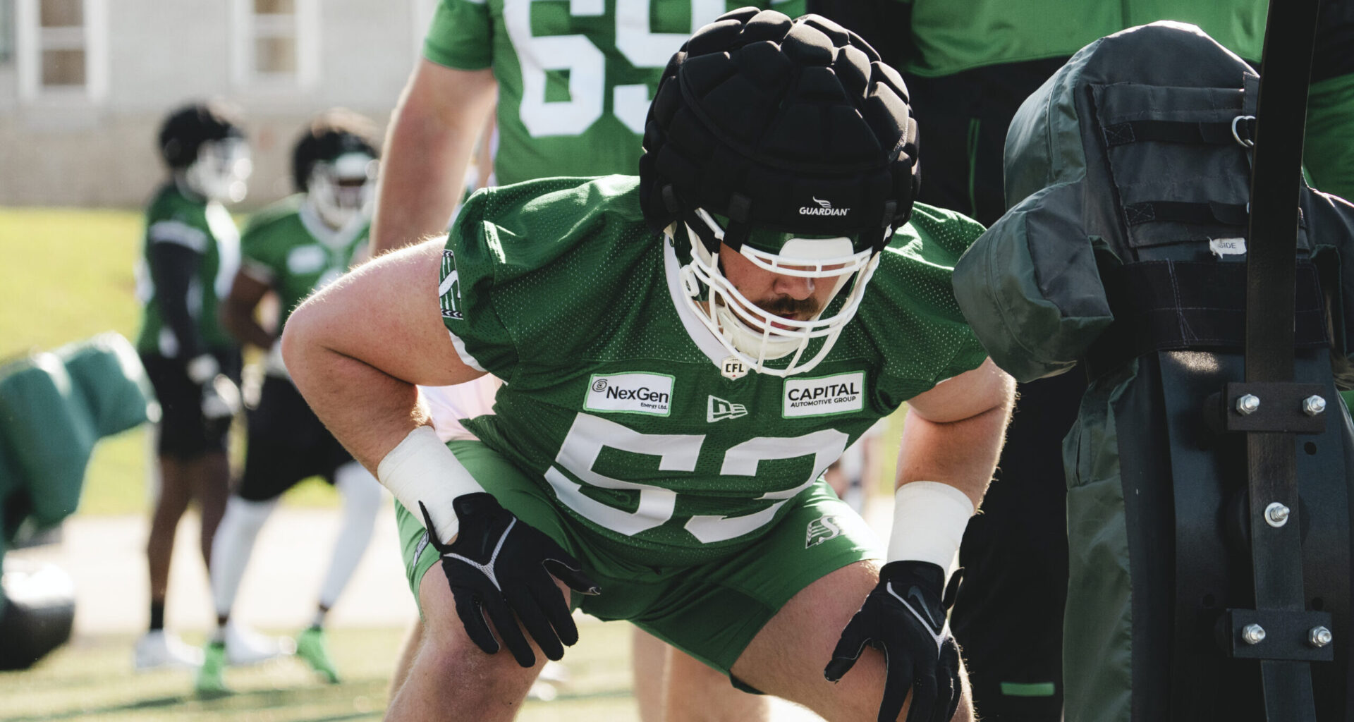Black turns back the clock at Riders training camp
