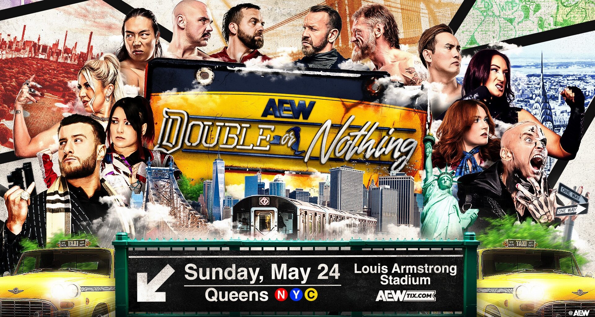 AEW Double or Nothing Match Card Poster
