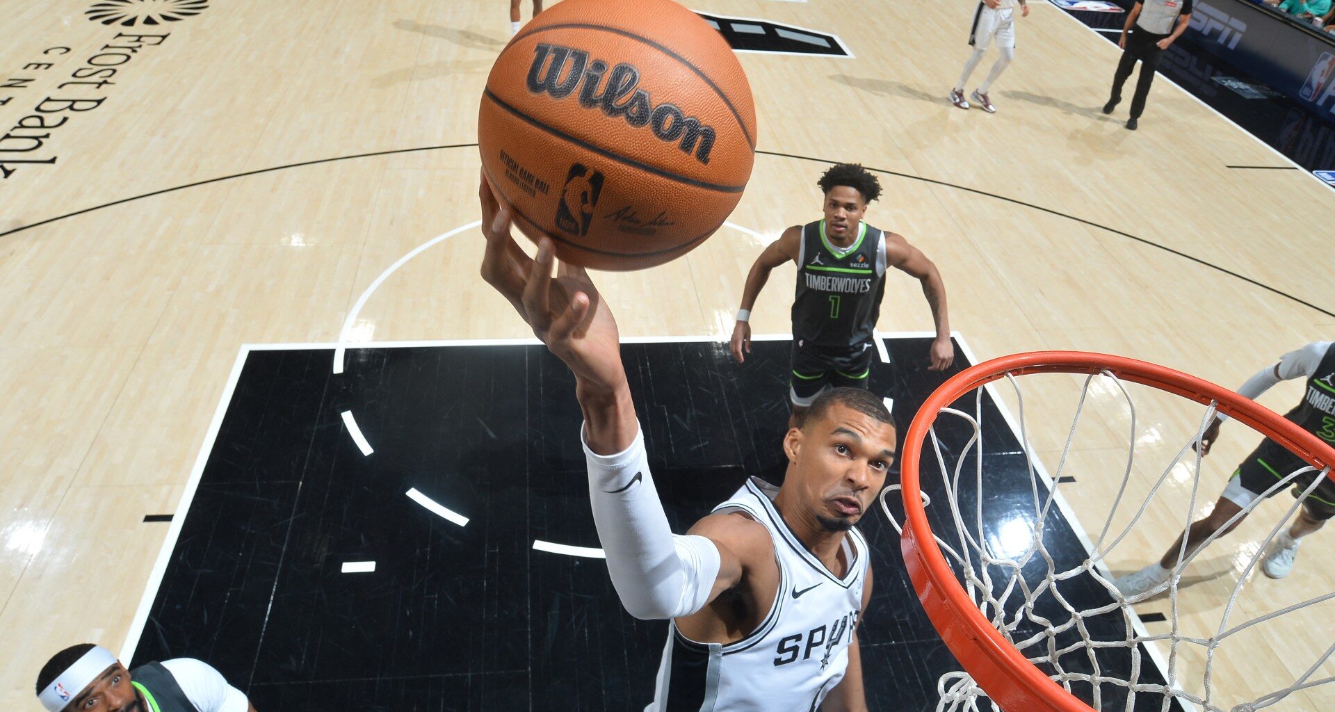 Wembanyama and Spurs rebound to level against Timberwolves in NBA Playoffs | Basketball
