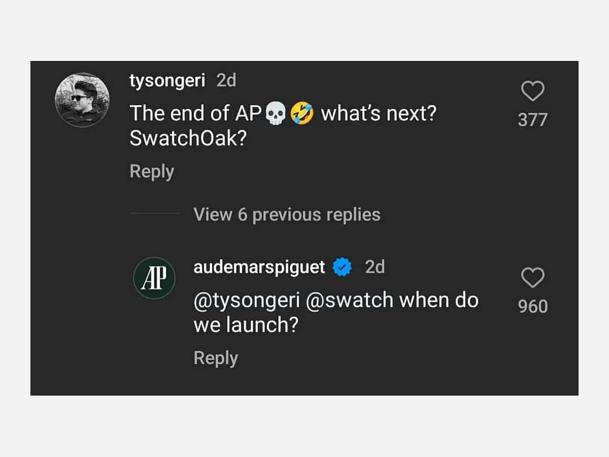 Ap commenting on blancpain post