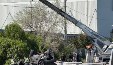 Brampton rollover crash