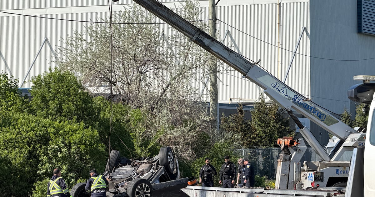 Brampton rollover crash
