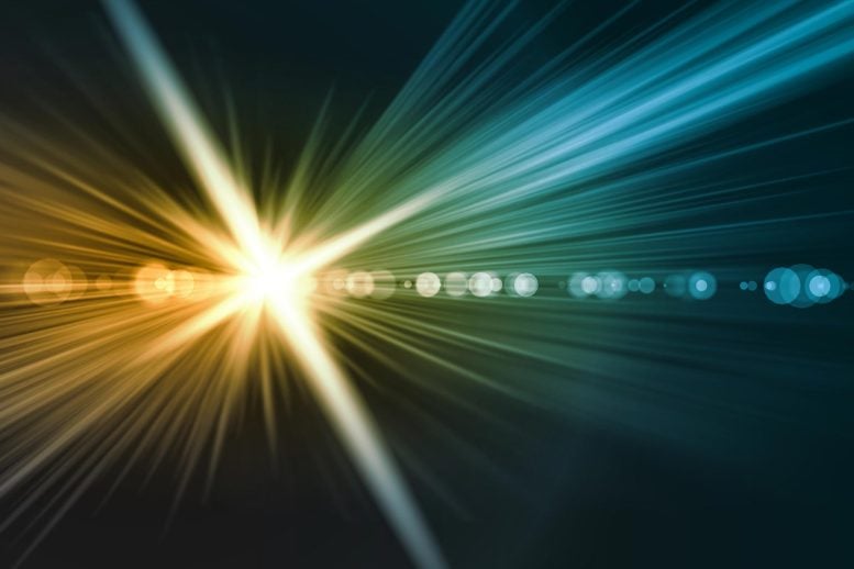 Abstract Physics Light Ray Beams Photons