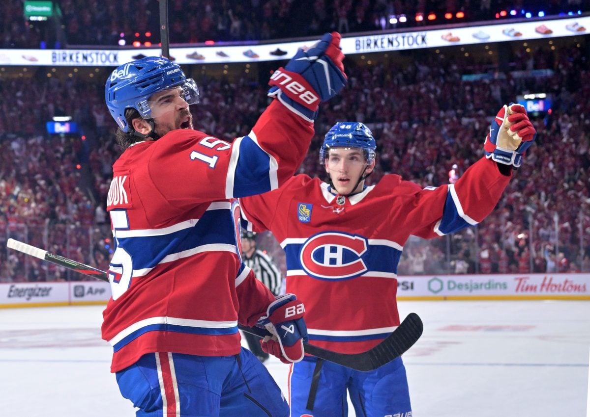 Alex Newhook Lane Hutson Montreal Canadiens