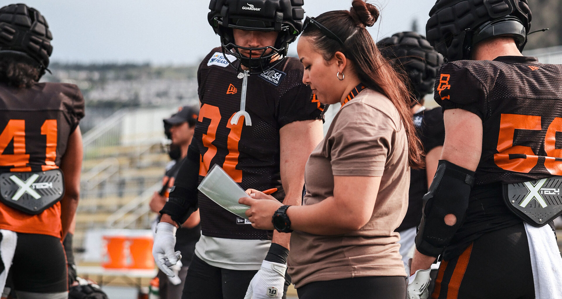 Alicia Gladue finding her coaching path through CFL Women in Football Program
