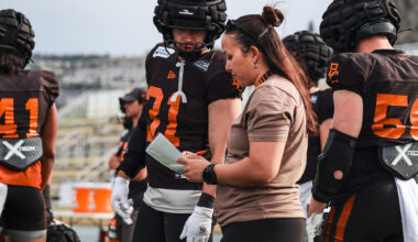Alicia Gladue finding her coaching path through CFL Women in Football Program