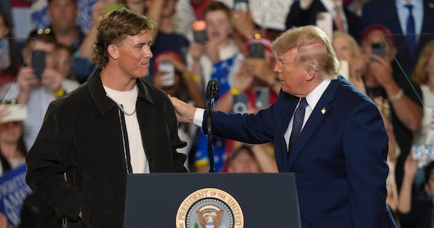 NFL quarterback Jaxson Dart, Harbaugh on Donald Trump intro – Deseret News