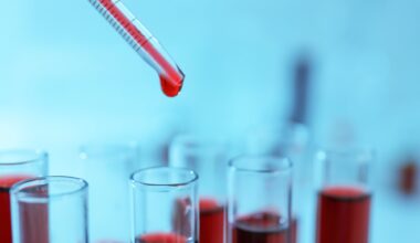 Blood Red Liquid Glass Test Tubes