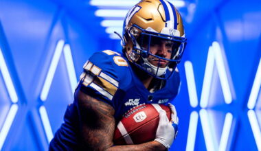 Brady Oliveira wants to play 10 CFL seasons, retire as a Winnipeg Blue Bomber