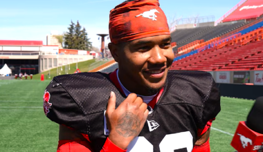 Calgary Stampeders debut free agent signing Devodric Bynum in preseason opener against Riders