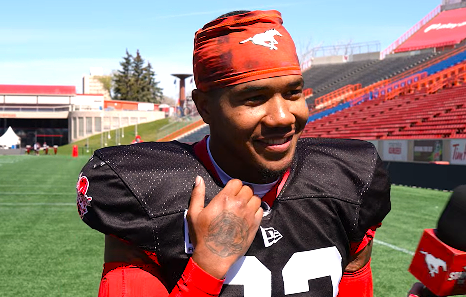 Calgary Stampeders debut free agent signing Devodric Bynum in preseason opener against Riders