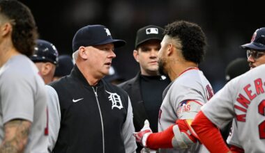 Rafaela homers and drives in four runs as the Red Sox rout the Tigers