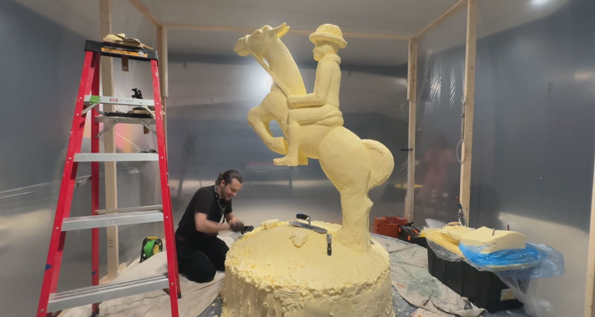 Large butter sculpture takes centre stage at Contemporary Calgary