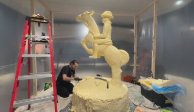 Large butter sculpture takes centre stage at Contemporary Calgary