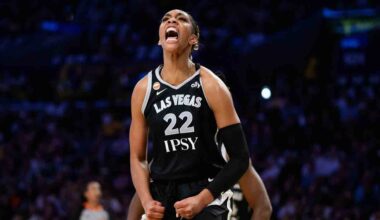 Wilson's double-double, Young's 23 points power Aces past Valkyries