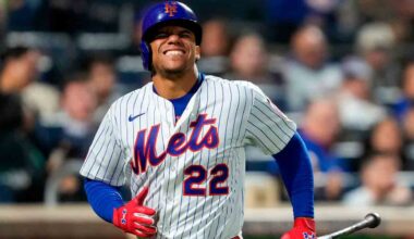 Mets' Juan Soto leaves game after fouling ball off right foot, X-rays negative