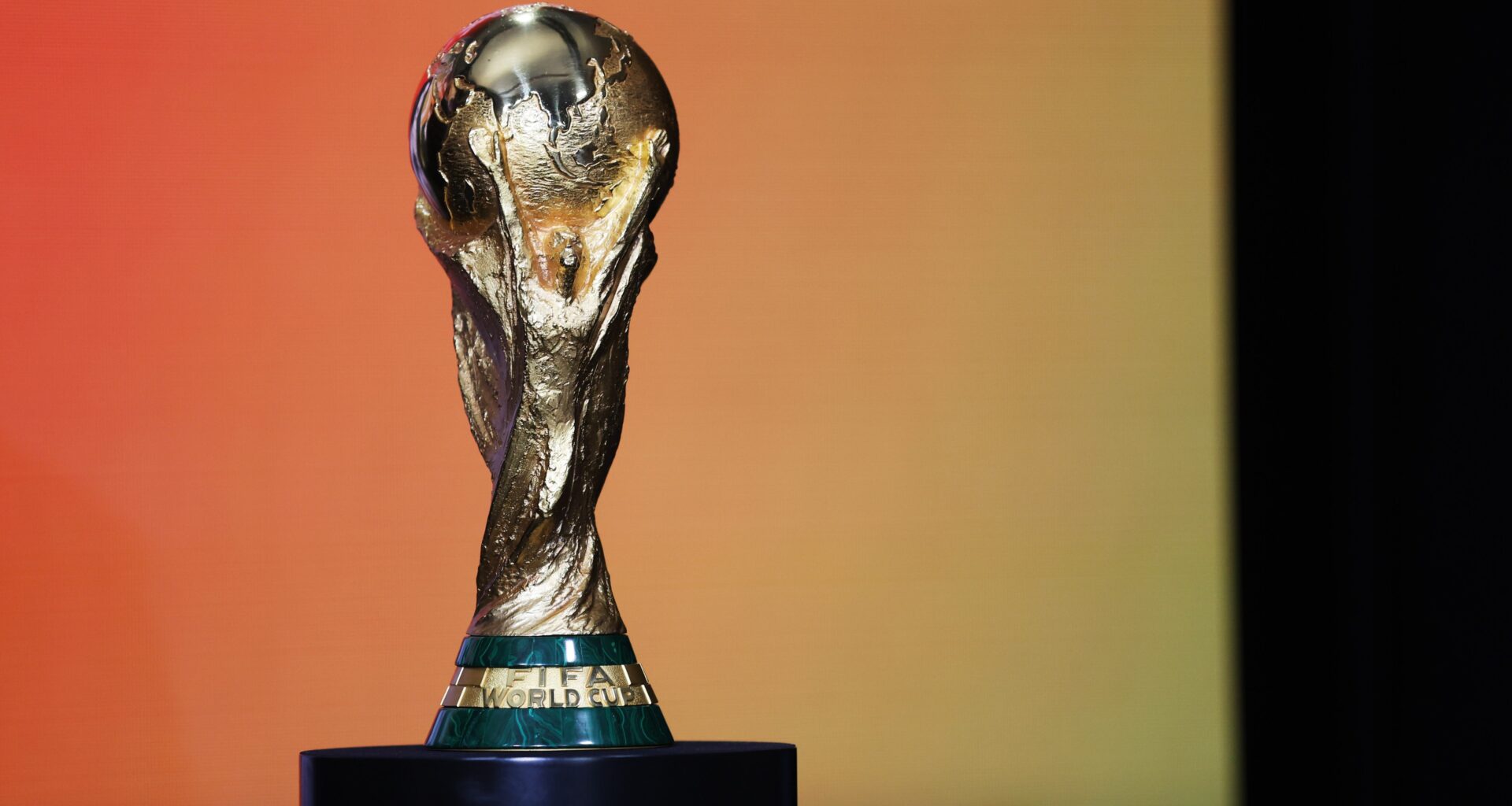 The FIFA World Cup trophy