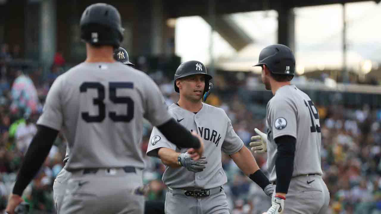 Goldschmidt hits 3-run homer as Yankees beat A's for 5th straight win