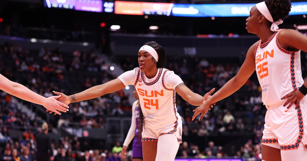 Morrow has double-double as Sun beats Sparks to snap three-game skid