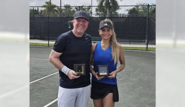 Love at first serve; this tennis couple wins big together – Orange County Register