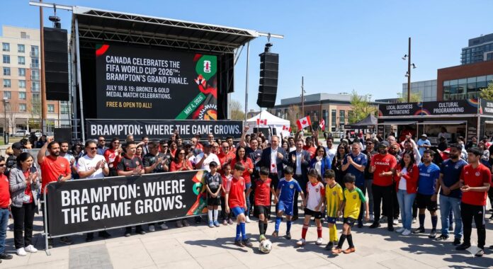 Brampton to Host Final Stop of Canada’s FIFA World Cup Celebration Tour This July